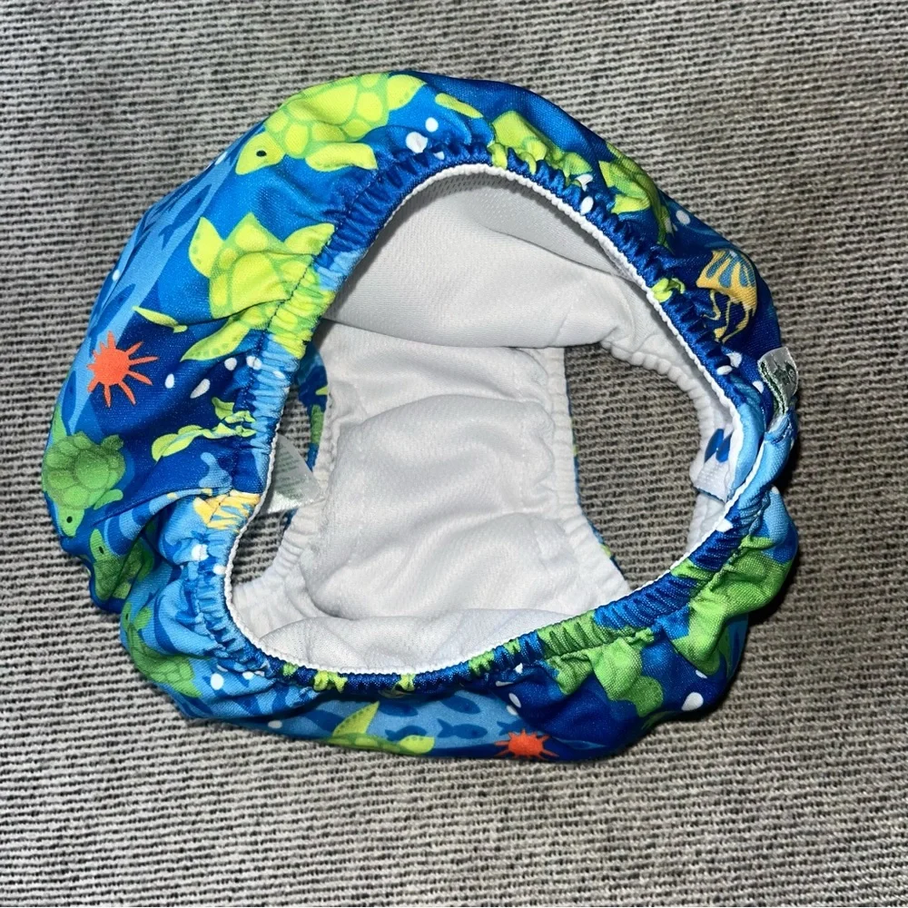 Green Sprouts Blue and Green Turtle Swim Diaper Size 3T